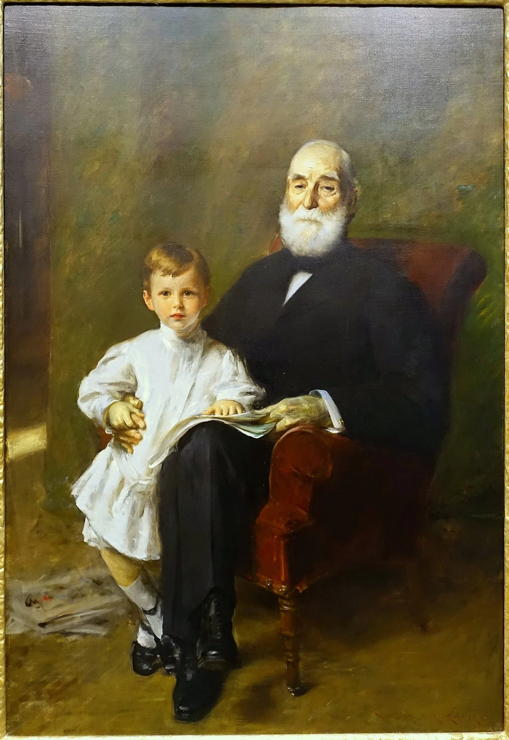 Ritratto del maestro Otis Barton e di suo nonno, 1903 - Currier Museum of Art, Manchester